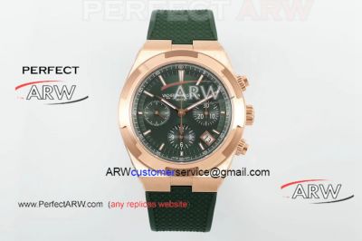 Best copy Vacheron Constantin Overseas Rose Gold Case Swiss 5500V Mechanical Chronograph Watch 